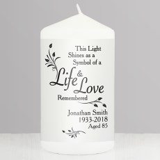 Loving Memory Life & Love Candle