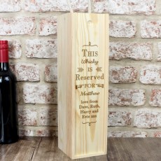 Reserved For Wooden Wine Bottle Box