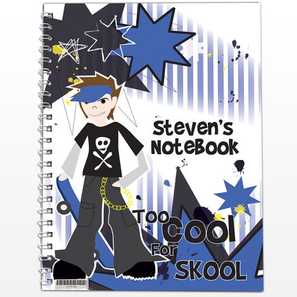 Too Cool Boy A5 Notebook | SpecialMoment.co.uk