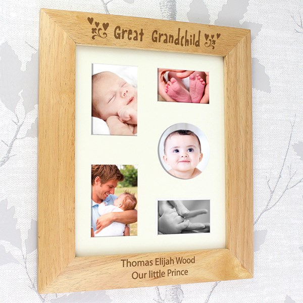 8x10 Great Grandchild Wooden Photo Frame SpecialMoment.co.uk