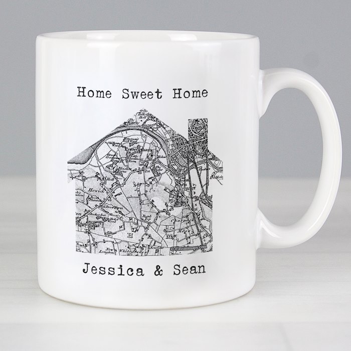 Personalised 1805 - 1874 Old Series Map Home Mug