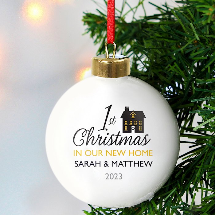 First christmas in new house bauble Outlet
