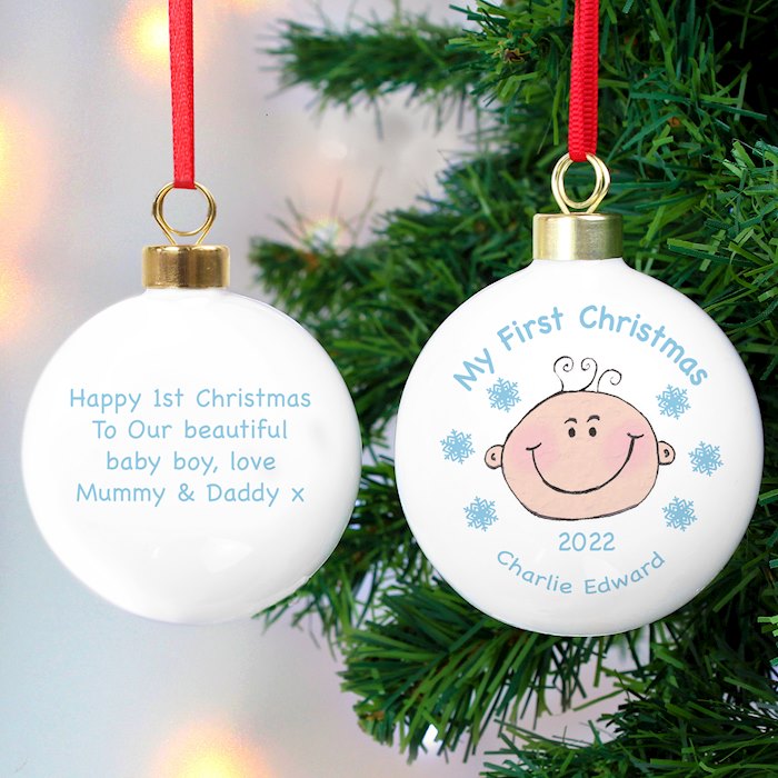 baby's first christmas bauble 2018