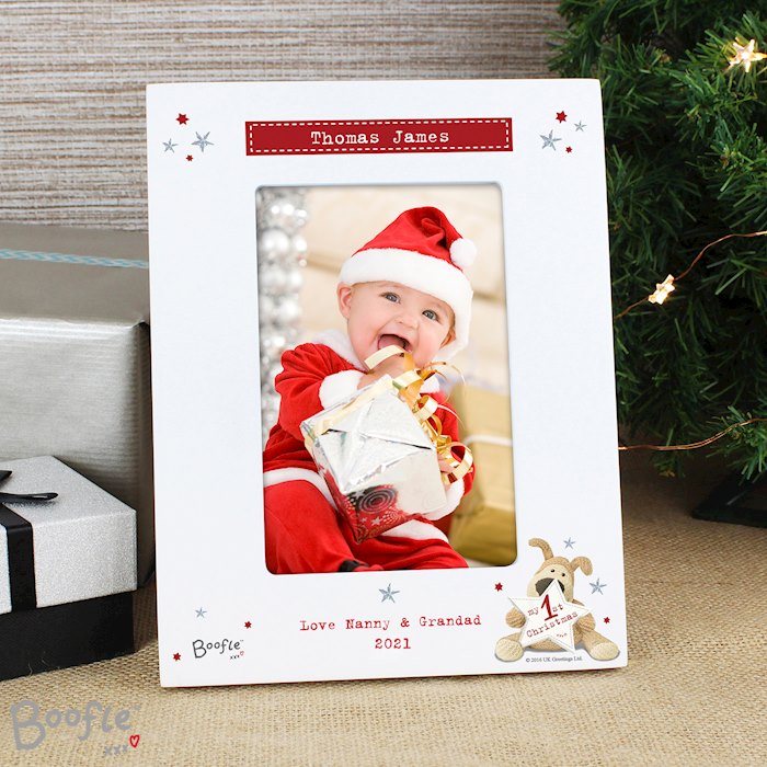 Personalised Boofle My 1st Christmas 4x6 Photo Frame SpecialMoment.co.uk