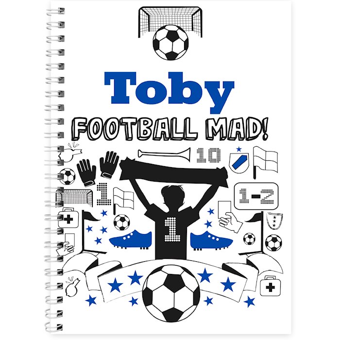 Personalised Football A5 Notebook | SpecialMoment.co.uk