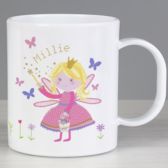 Personalised Garden Fairy Plastic Mug