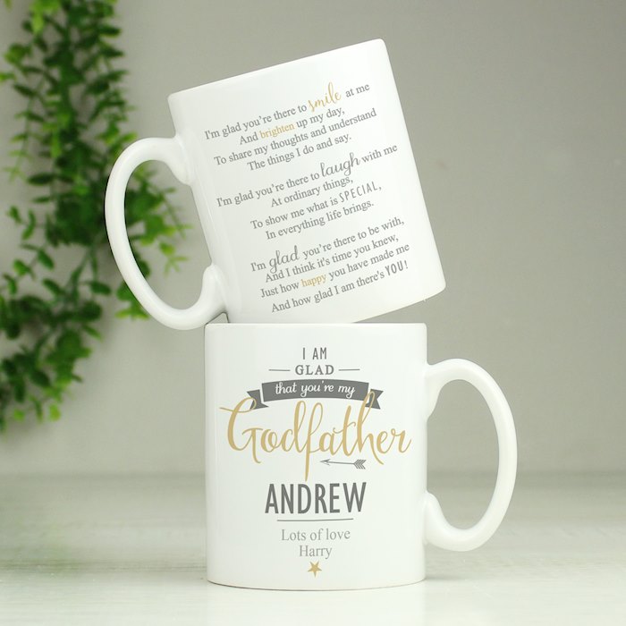 Godmother Gifts Godparent Mugs Personalised Godparent Mug The