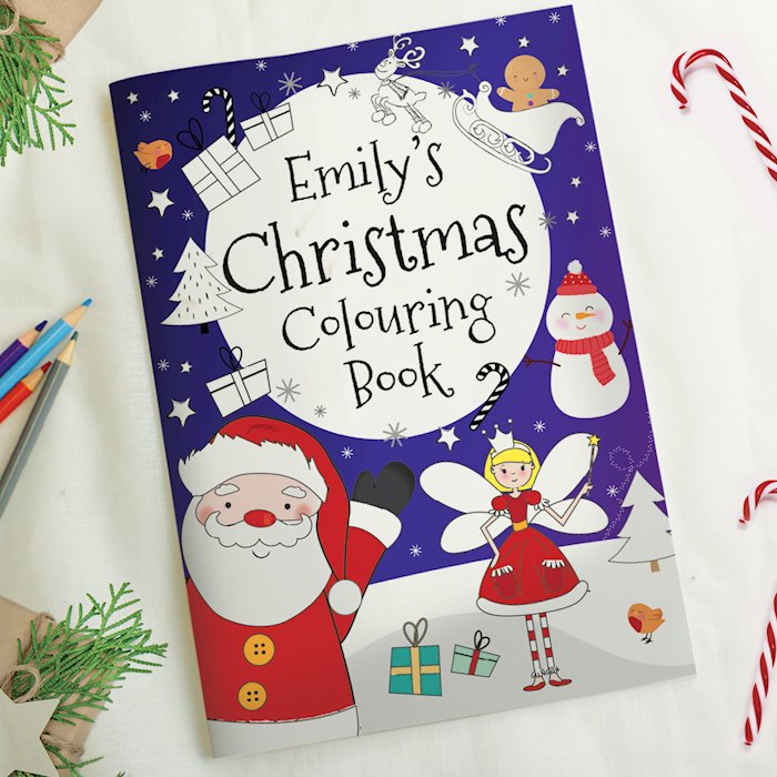 Personalised 'It's Christmas' Fairy Colouring Book