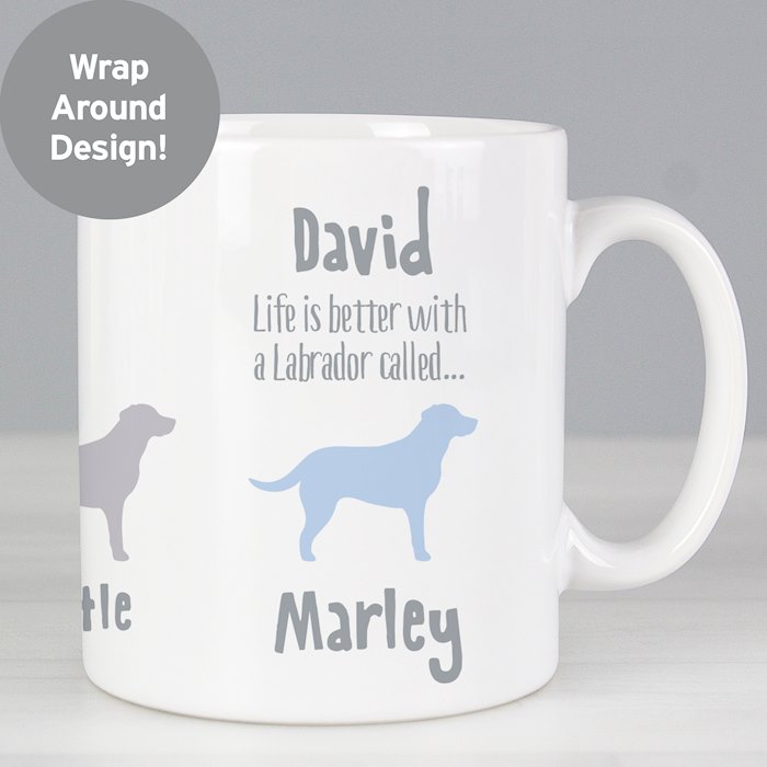 Personalised Labrador Dog Breed Mug