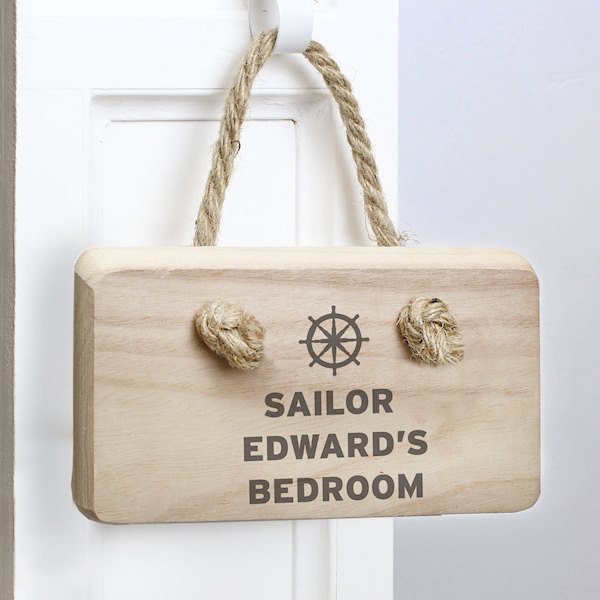 Personalised Nautical Wooden Sign