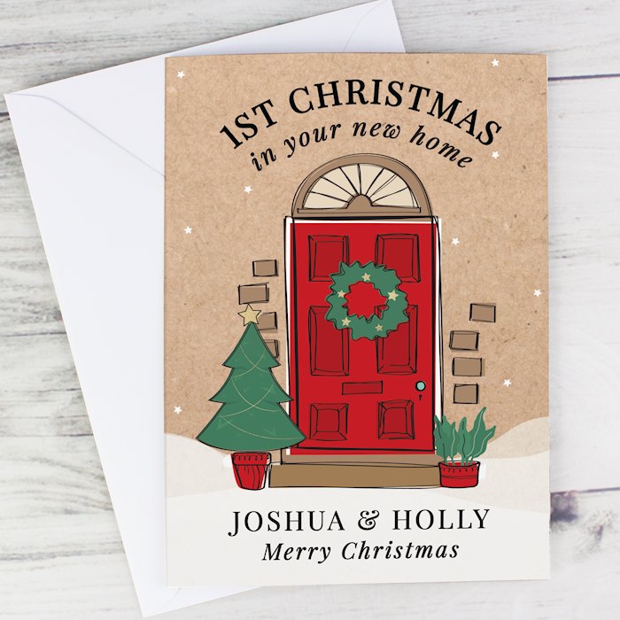 Personalised 1st Christmas In Your New Home Card