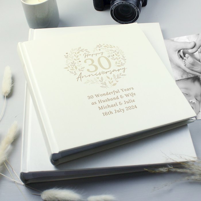 Personalised 30th Pearl Wedding Anniversary Photo Album