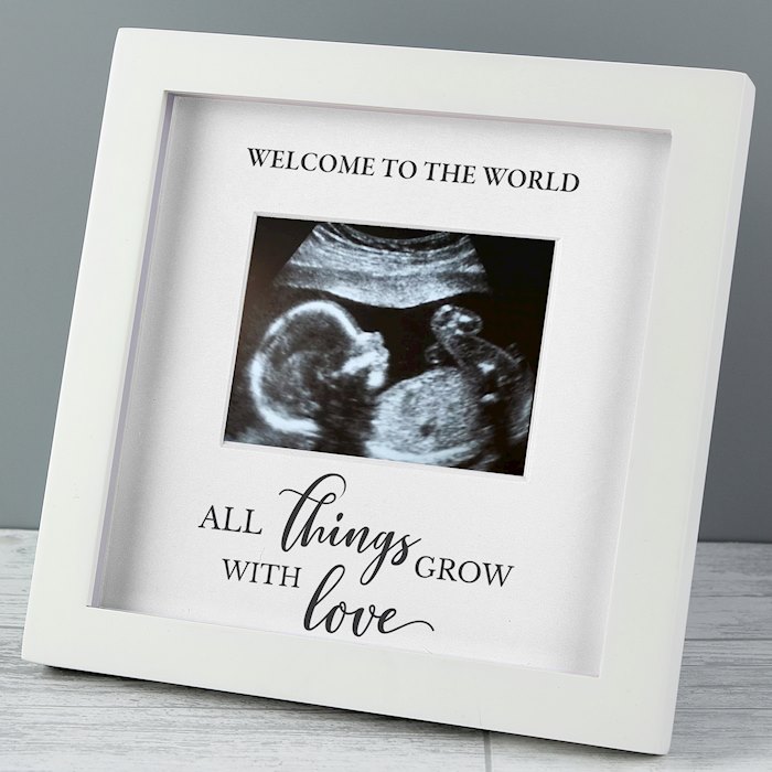 Personalised All Things Grow Baby Scan Frame | SpecialMoment.co.uk