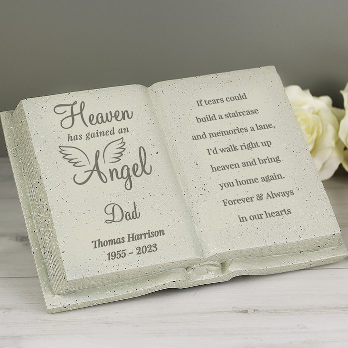 Personalised Angel Memorial Book