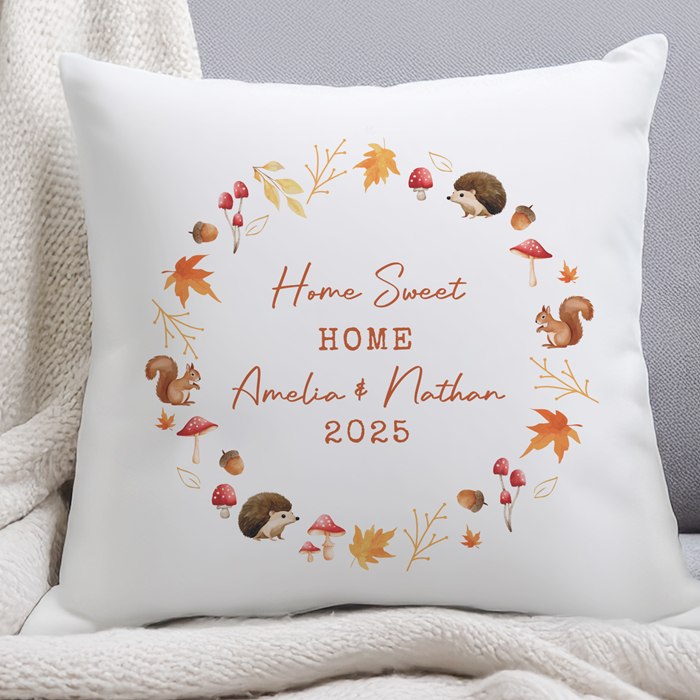 Personalised Autumn Cushion