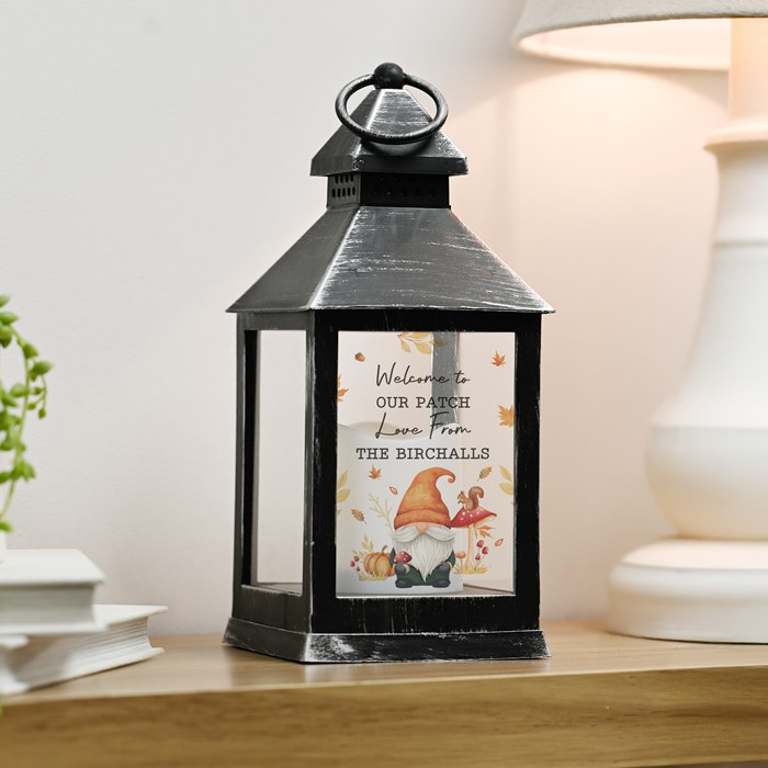 Personalised Autumn Gonk LED Lantern