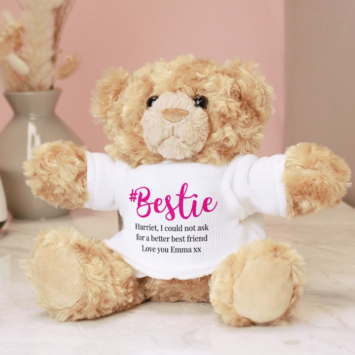 Personalised #Bestie Teddy Bear