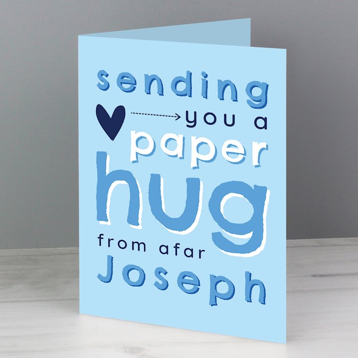 Blue Hug From Afar Card | SpecialMoment.co.uk