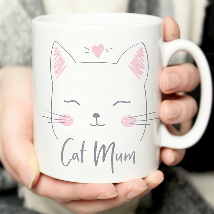 Personalised Cat Mum Mug