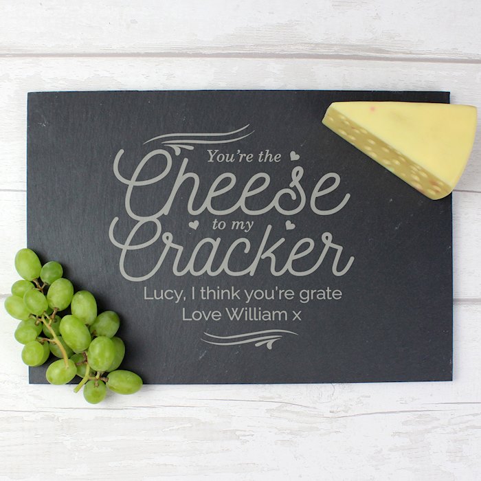Personalised Cheese To My Cracker Slate Cheese Board