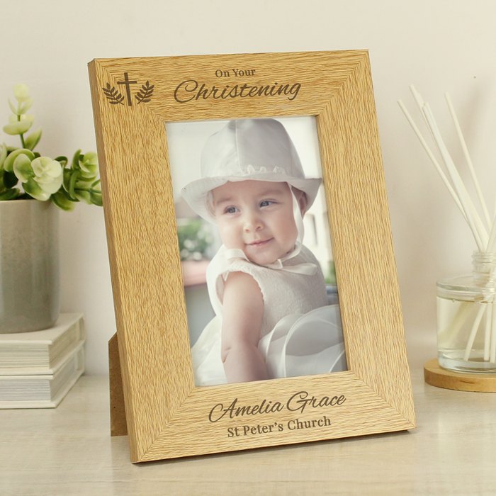 Personalised Christening 6x4 Photo Frame