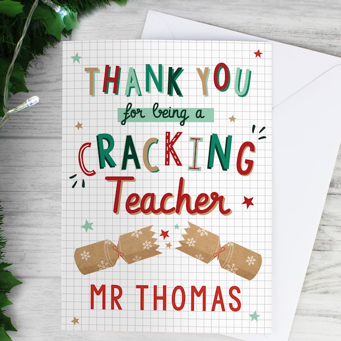 Personalised Cracking Teacher Card