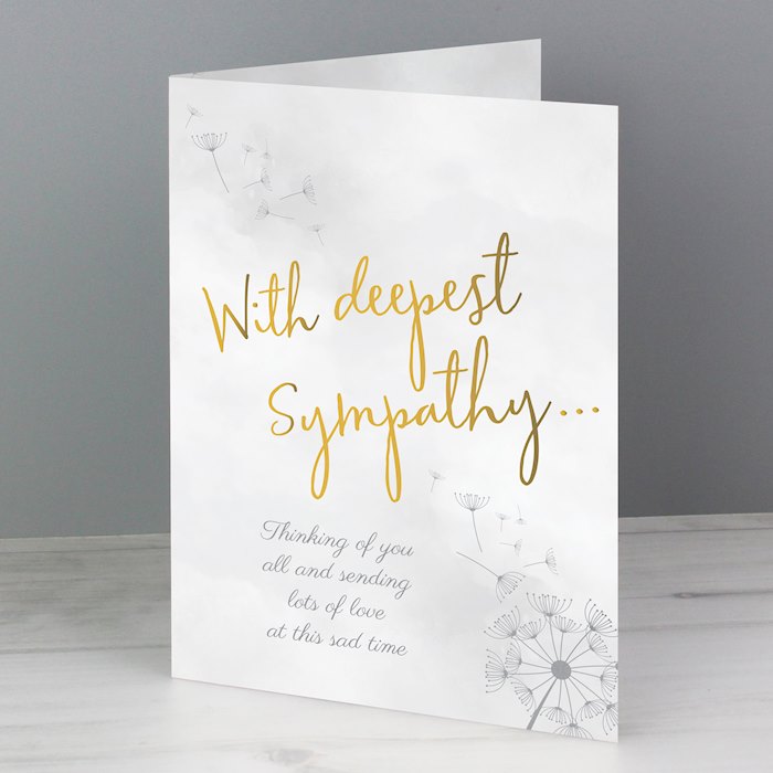 Personalised Deepest Sympathy Card | SpecialMoment.co.uk