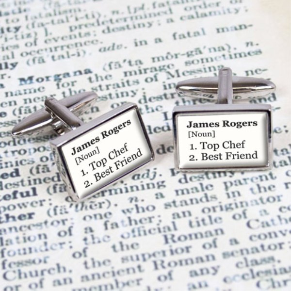 Personalised Definition Cufflinks SpecialMoment.co.uk