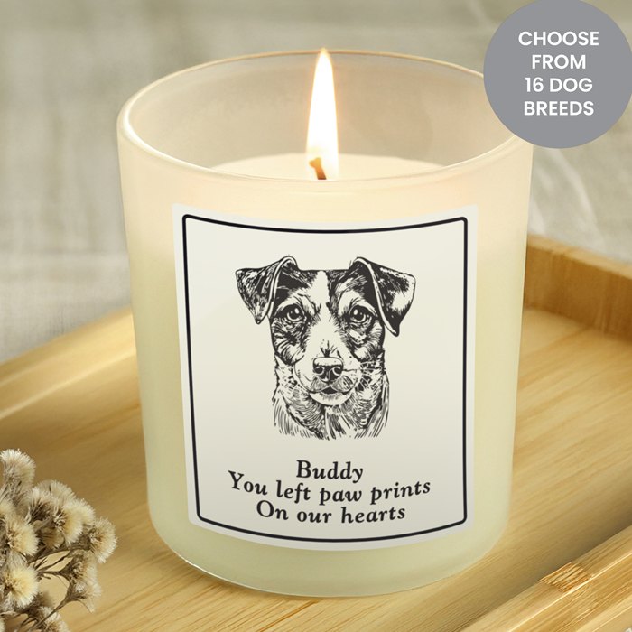 Personalised Dog Breed Candle Jar