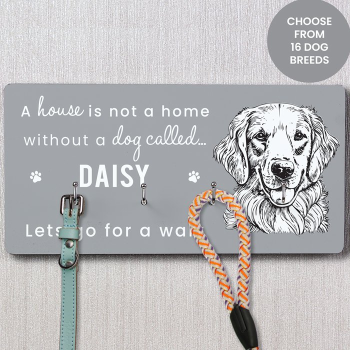 Personalised Dog Breed Lead Hooks