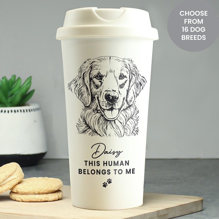 Personalised Dog Breed Travel Cup