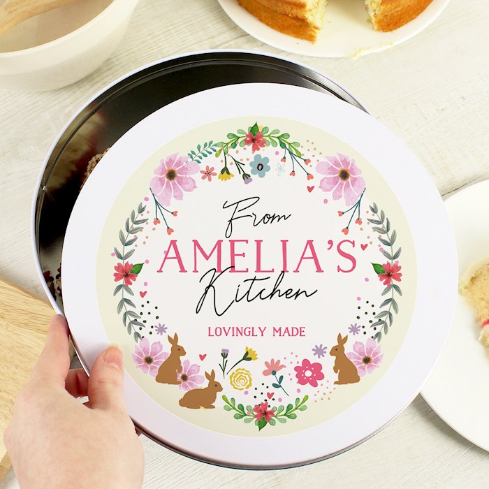 Personalised Easter Cake Tin