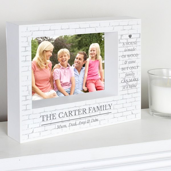 Personalised Family 7x5 Box Photo Frame