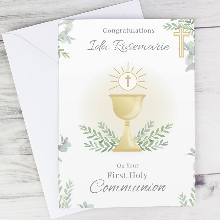 Personalised First Holy Communion Card | SpecialMoment.co.uk