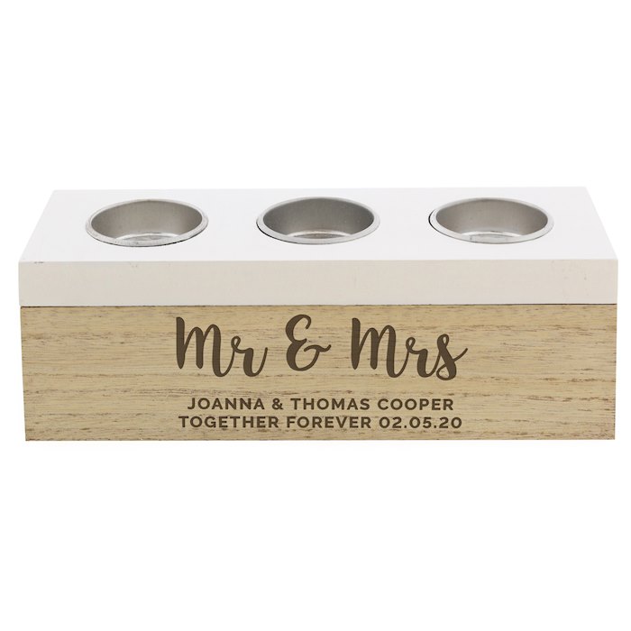 Together Forever - Personalized Custom Light Box With Logo Personalised Free Text Triple Tea Light Box Together Forever - Personalized Custom Light Box Display