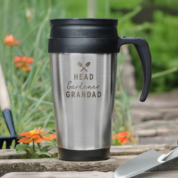 Personalised Head Gardener Travel Mug