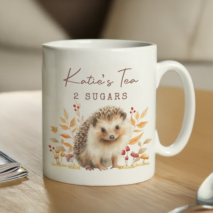 Personalised Hedgehog Mug
