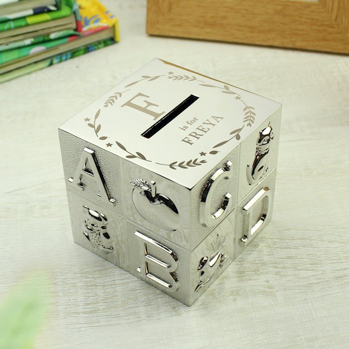 Personalised Initial ABC Money Box | SpecialMoment.co.uk