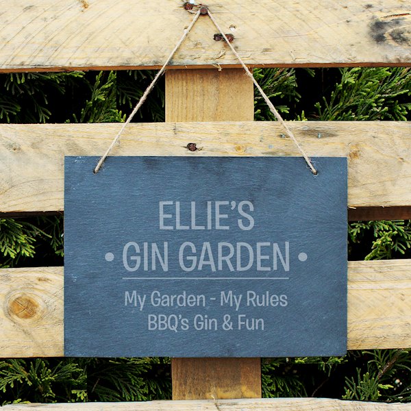 Personalised Large Hanging Slate Plaque Sign