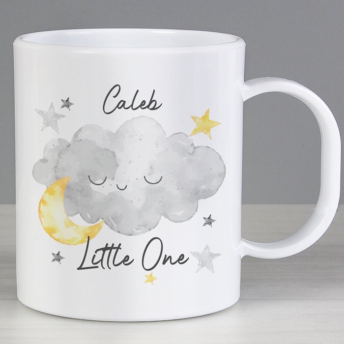 Personalised Little One Cloud Plastic Mug