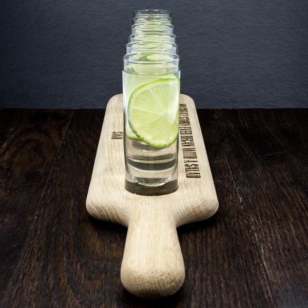 Personalised LSA Shot Glass Paddle Set SpecialMoment.co.uk