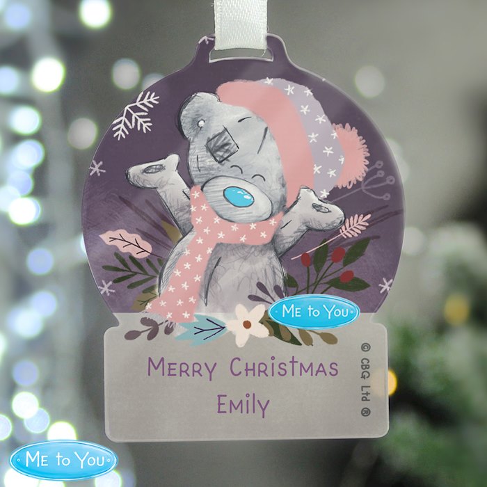 Personalised Me to You Cosy Winter Acrylic Decoration