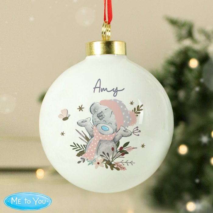 Personalised Me to You Cosy Winter Bauble