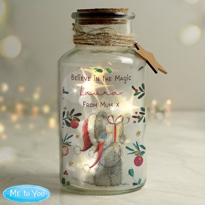 Personalised Me to You Cosy Winter Led Jar