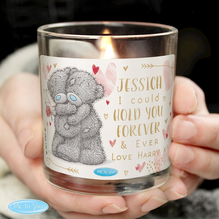 Personalised Me To You Love Forever Scented Jar Candle