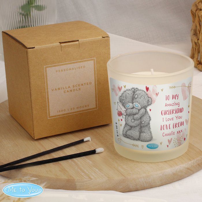 Personalised Me To You Love Forever Scented Jar Candle