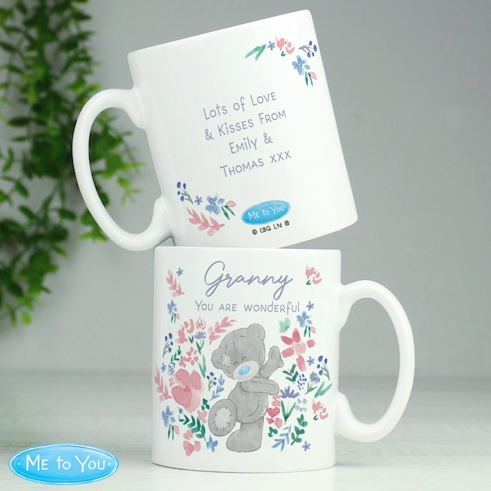 Personalised Me To You Pastel Floral Mug
