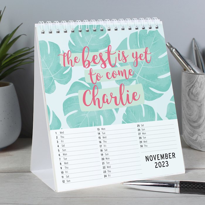 Personalised Motivational Quotes Desk Calendar | SpecialMoment.co.uk
