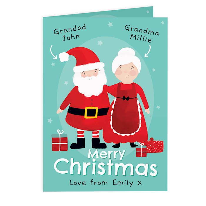 Personalised Mr & Mrs Claus Card