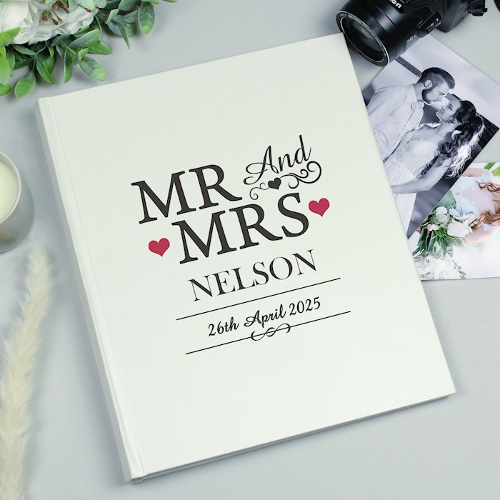 Personalised Mr & Mrs Traditional Photo Album